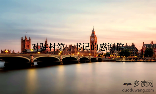 对驻村第一书记的感谢信