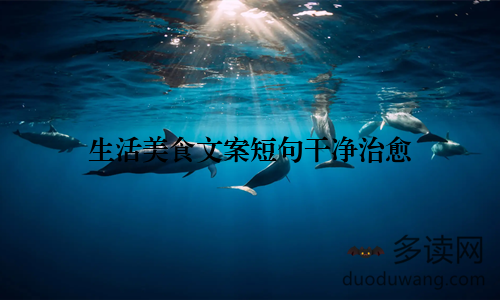 生活美食文案短句干净治愈