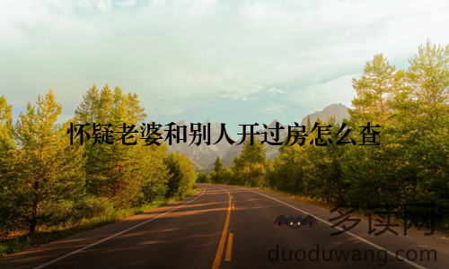 怀疑老婆和别人开过房怎么查