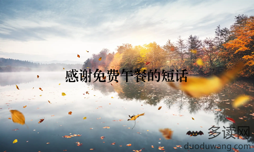 感谢免费午餐的短话