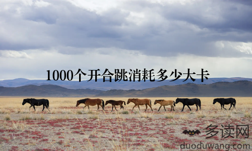 1000个开合跳消耗多少大卡