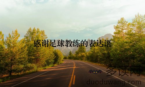 感谢足球教练的表达语