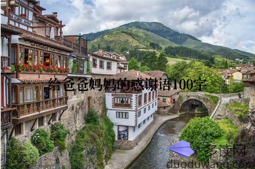 给爸爸妈妈的感谢语100字