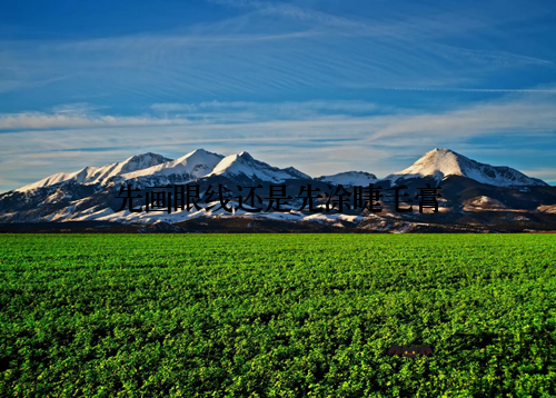 先画眼线还是先涂睫毛膏