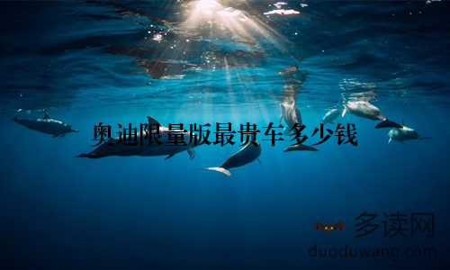 奥迪限量版最贵车多少钱