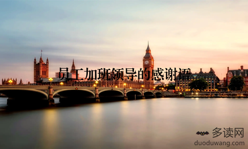 员工加班领导的感谢语