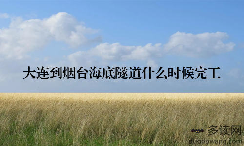 大连到烟台海底隧道什么时候完工