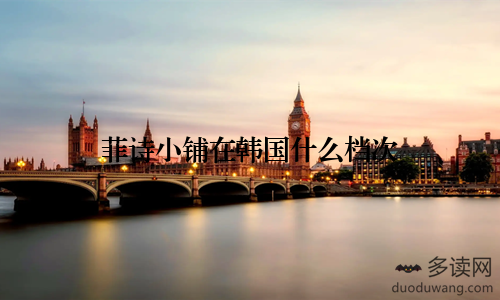 菲诗小铺在韩国什么档次