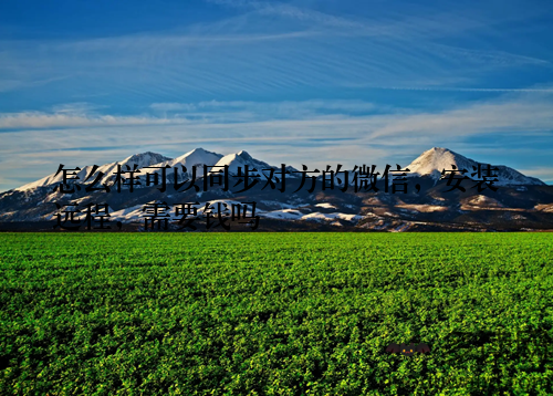 怎么样可以同步对方的微信,安装远程,需要钱吗