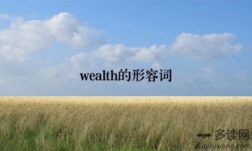 wealth的形容词