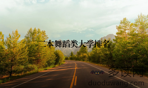 二本舞蹈类大学排名