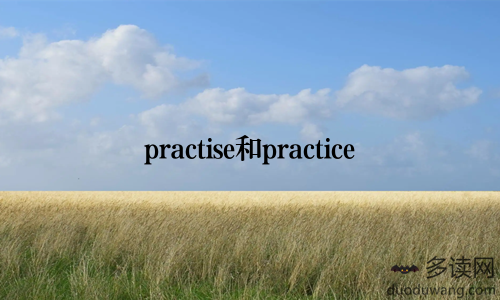 practise和practice