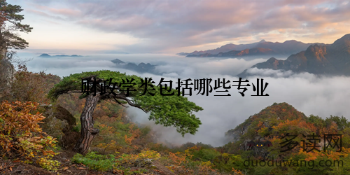 财政学类包括哪些专业