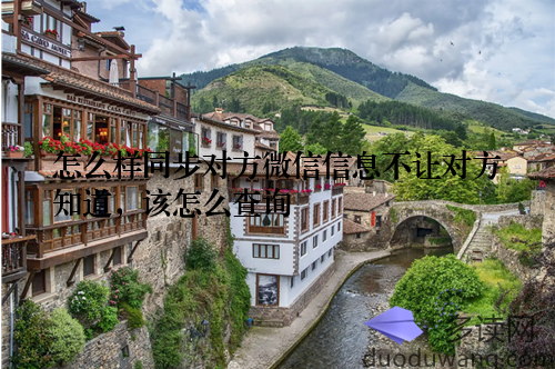 怎么样同步对方微信信息不让对方知道，该怎么查询
