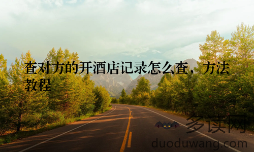 查对方的开酒店记录怎么查，方法教程