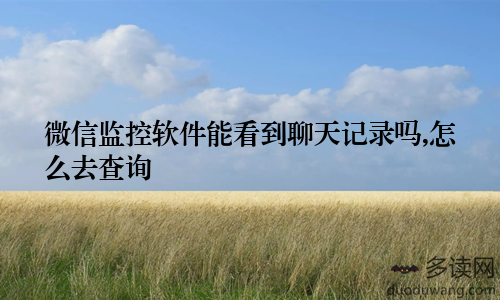 微信监控软件能看到聊天记录吗,怎么去查询