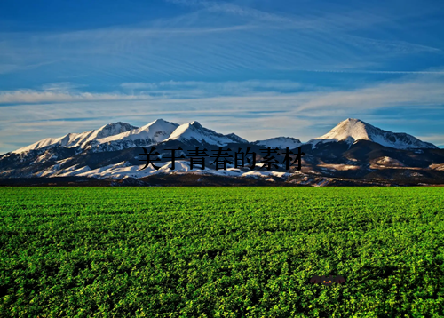 关于青春的素材