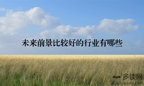未来前景比较好的行业有哪些