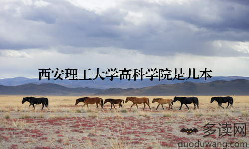 西安理工大学高科学院是几本