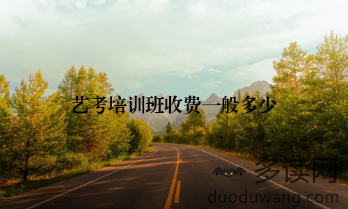 艺考培训班收费一般多少