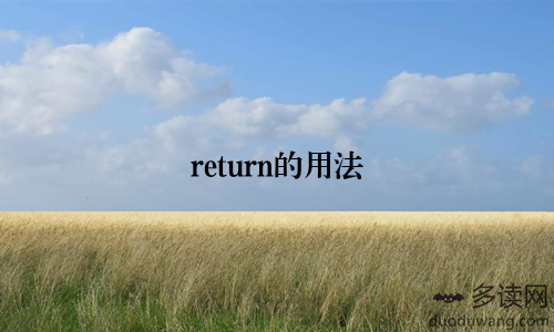 return的用法