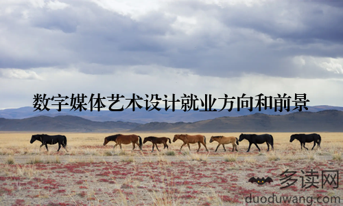数字媒体艺术设计就业方向和前景