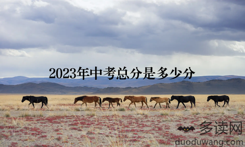 2023年中考总分是多少分