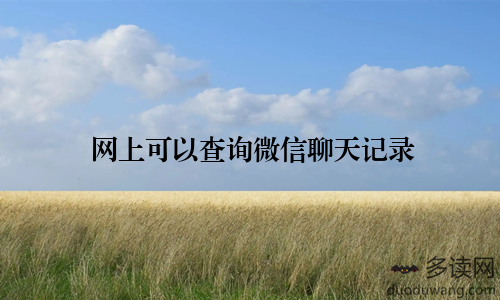 网上可以查询微信聊天记录