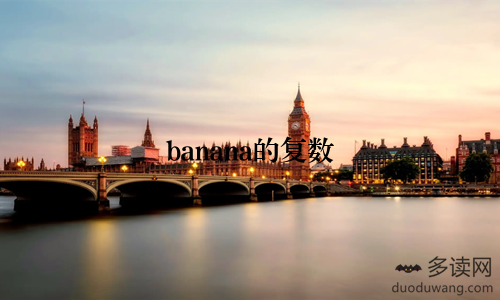 banana的复数