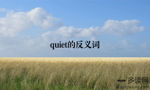 quiet的反义词