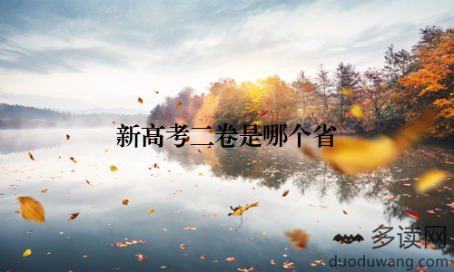 新高考二卷是哪个省