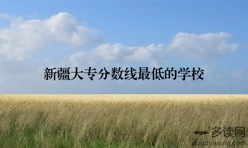 新疆大专分数线最低的学校