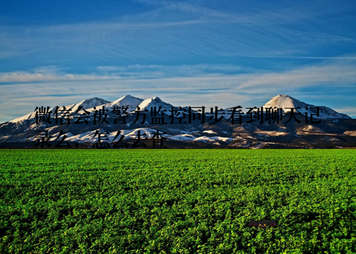 微信会被警方监控同步看到聊天记录么,怎么去查