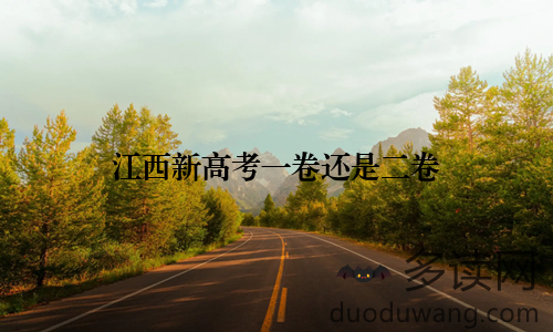 江西新高考一卷还是二卷