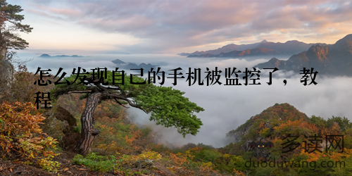 怎么发现自己的手机被监控了,教程