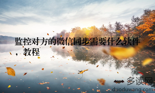 监控对方的微信同步需要什么软件，教程