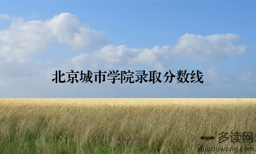 北京城市学院录取分数线