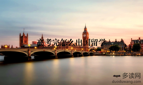 高考完怎么出国留学