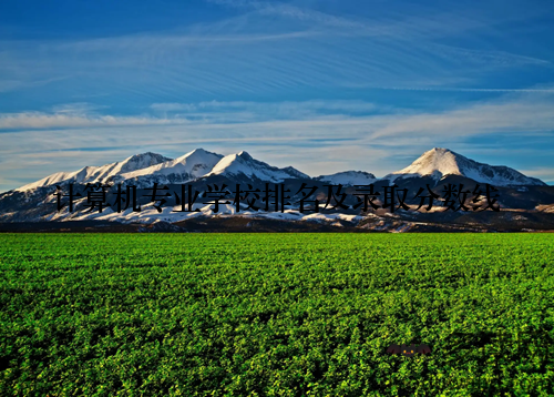 计算机专业学校排名及录取分数线