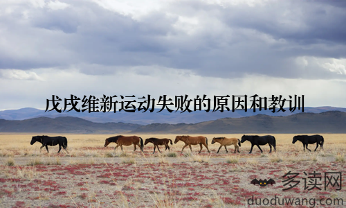 戊戌维新运动失败的原因和教训