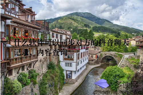 什么软件可以同步对方的抖音聊天记录，内容查询