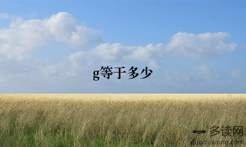 g等于多少