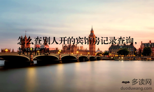 怎么查别人开的宾馆房记录查询，教程信息