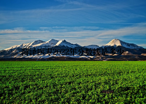 菏泽医专2022年分数线是多少