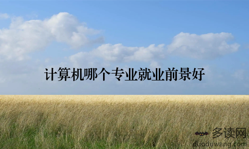 计算机哪个专业就业前景好