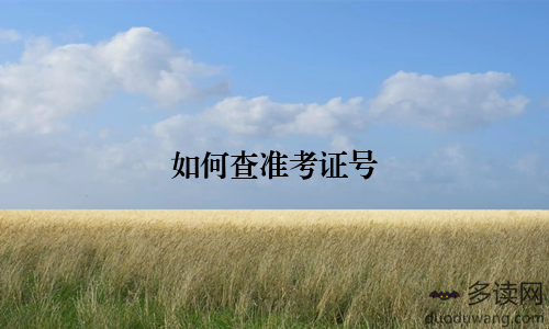 如何查准考证号
