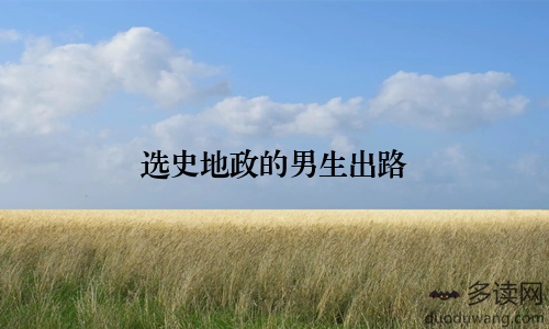 选史地政的男生出路