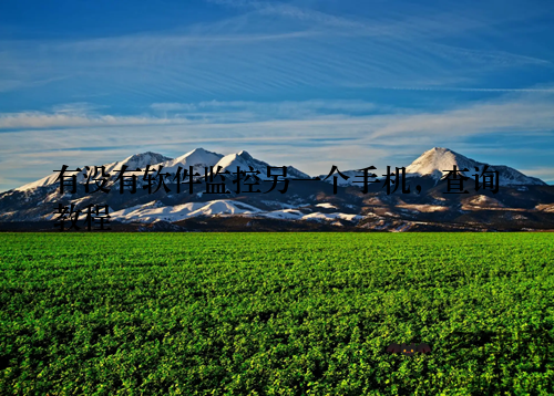 有没有软件监控另一个手机，查询教程