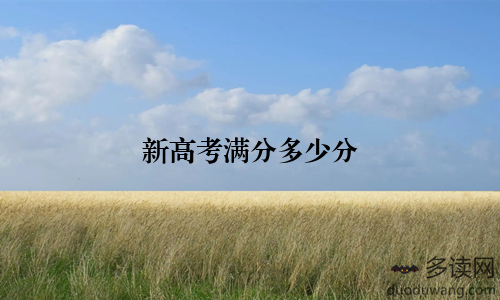 新高考满分多少分