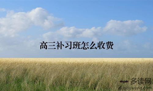 高三补习班怎么收费